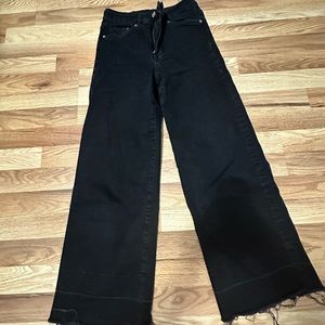 H&M wide leg black jeans denim